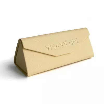 ESTUCHE TRIANGULAR AMARILLO PASTEL