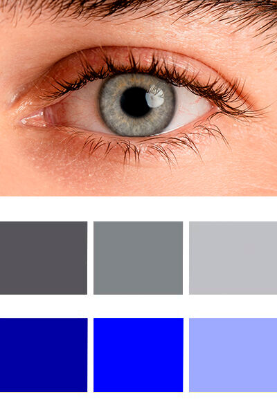 ojos grises