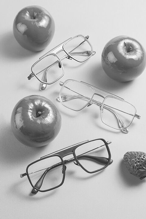 gafas metálicas