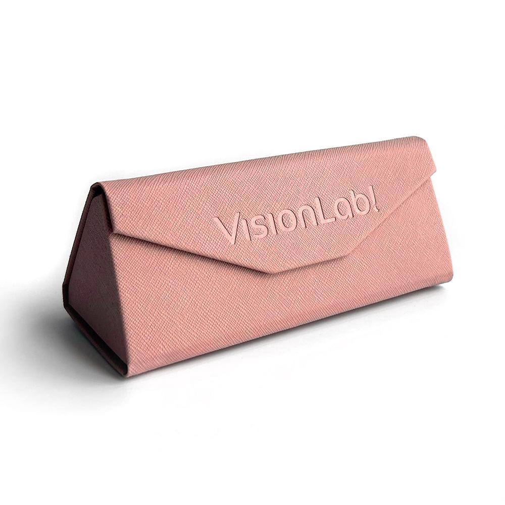 ESTUCHE TRIANGULAR ROSA PASTEL