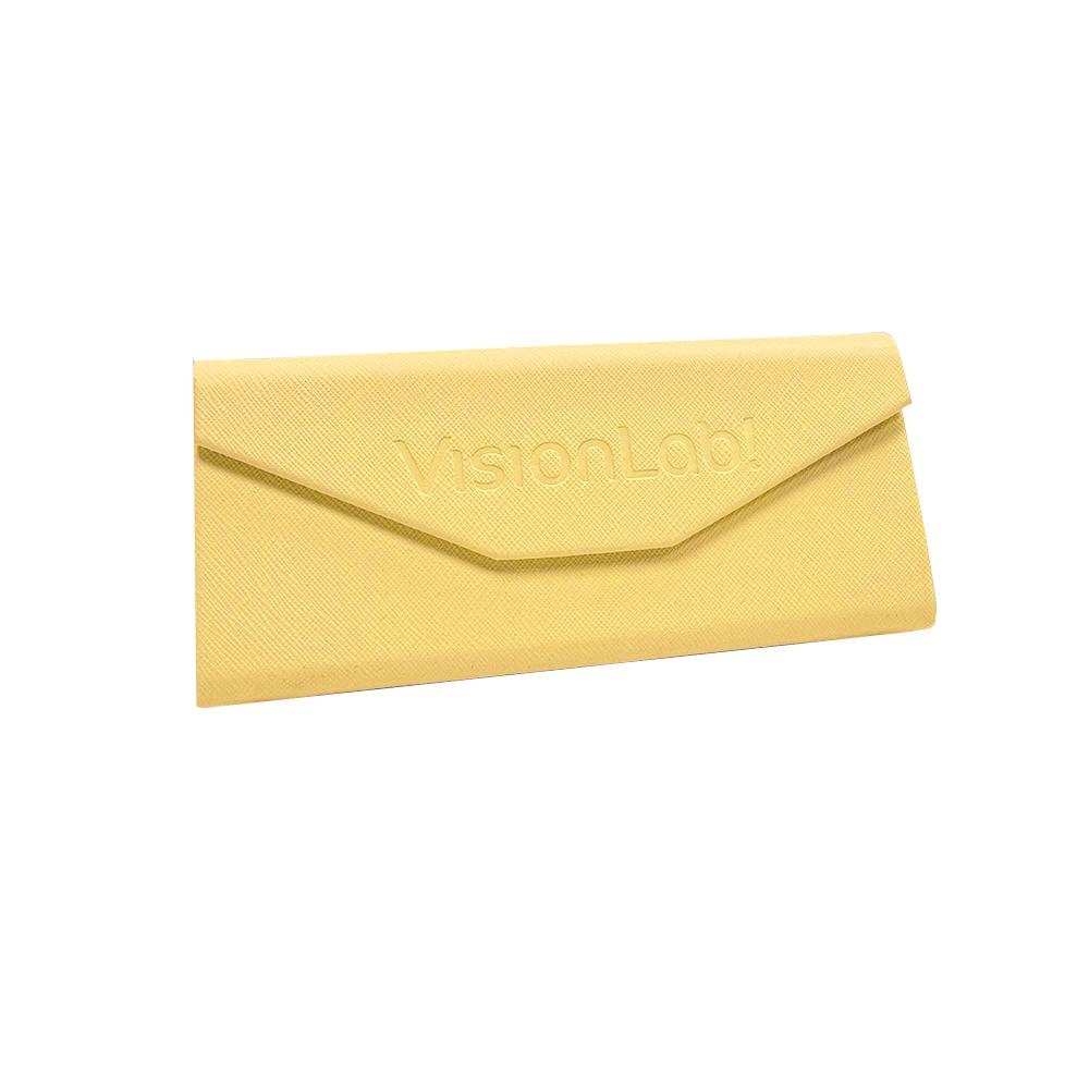 ESTUCHE TRIANGULAR AMARILLO PASTEL